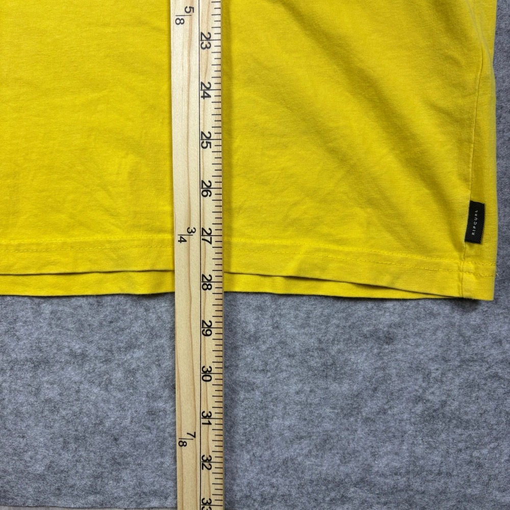 Rip Curl Surf Co Mens Large Yellow Graphic T-Shirt Torquay Trestles Hossegor Tee - Picture 8 of 8